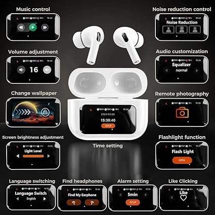 A9 Pro Earbuds BT Smart Touch Screen ANC