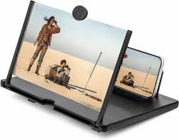 Screen Magnifier 3D HD Movie Video Amplifier with Foldable Holder Stand